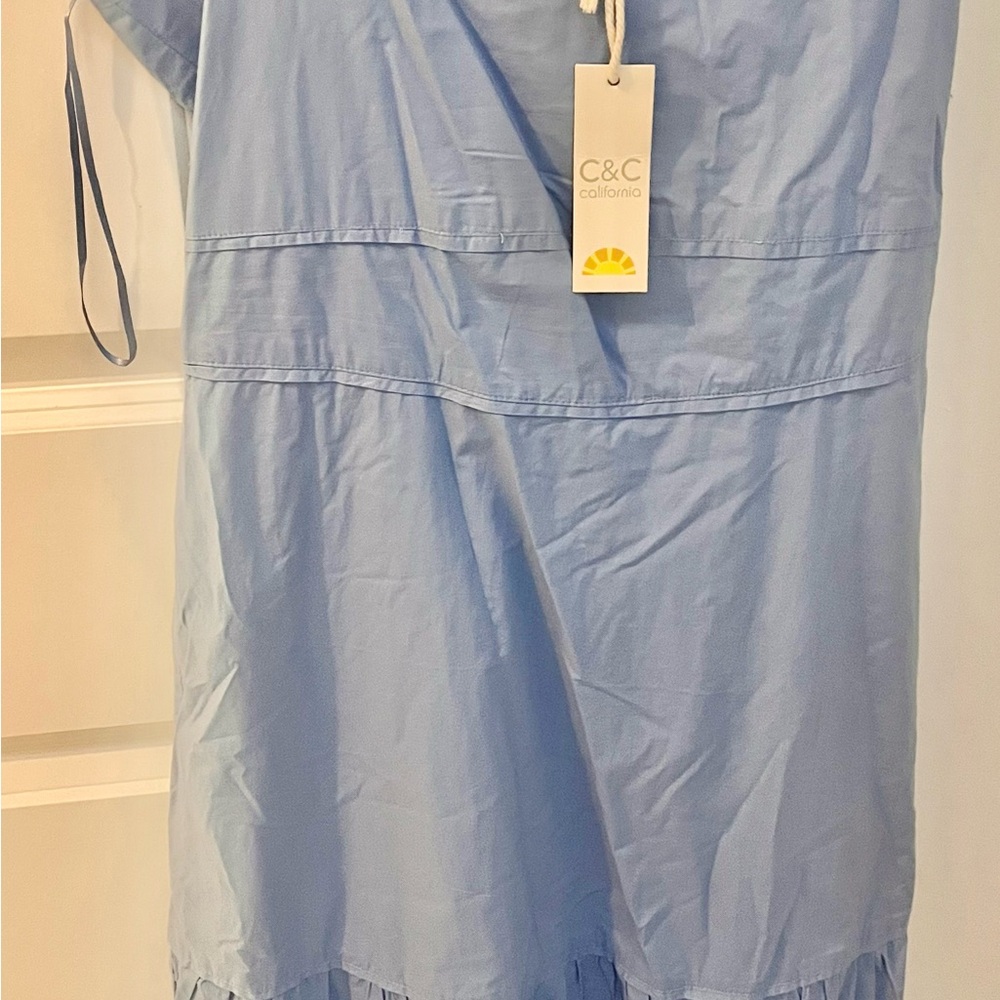 C&C California women’s NEW Blue Summer Dress ABSOLUETLY SUMMER HB